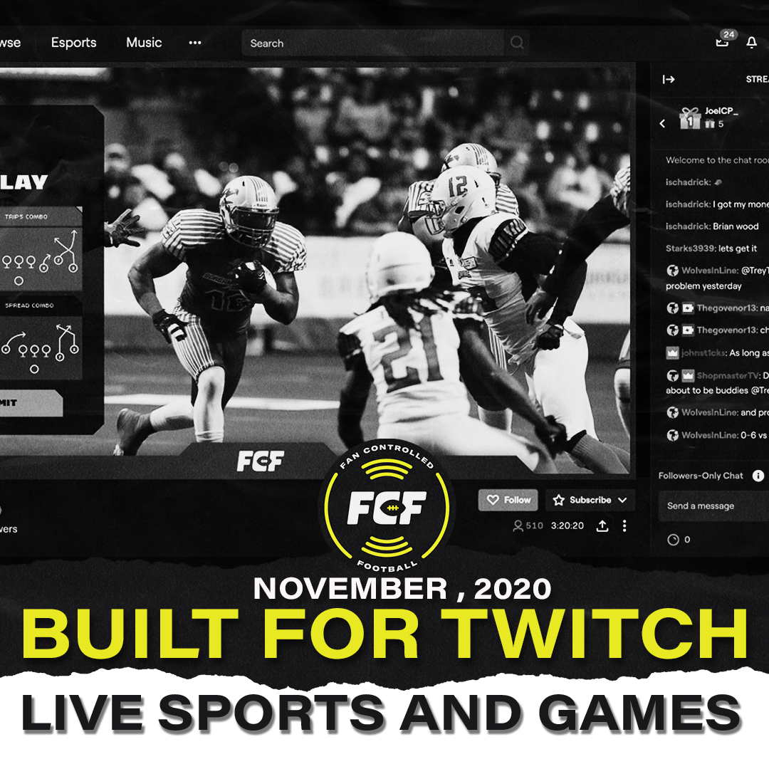 Industrializar sabiduría Sofocar TWITCH COMBINES LIVE SPORTS AND VIDEO GAMES IN FAN-CONTROLLED FOOTBALL  PARTNERSHIP – FCF NEWS